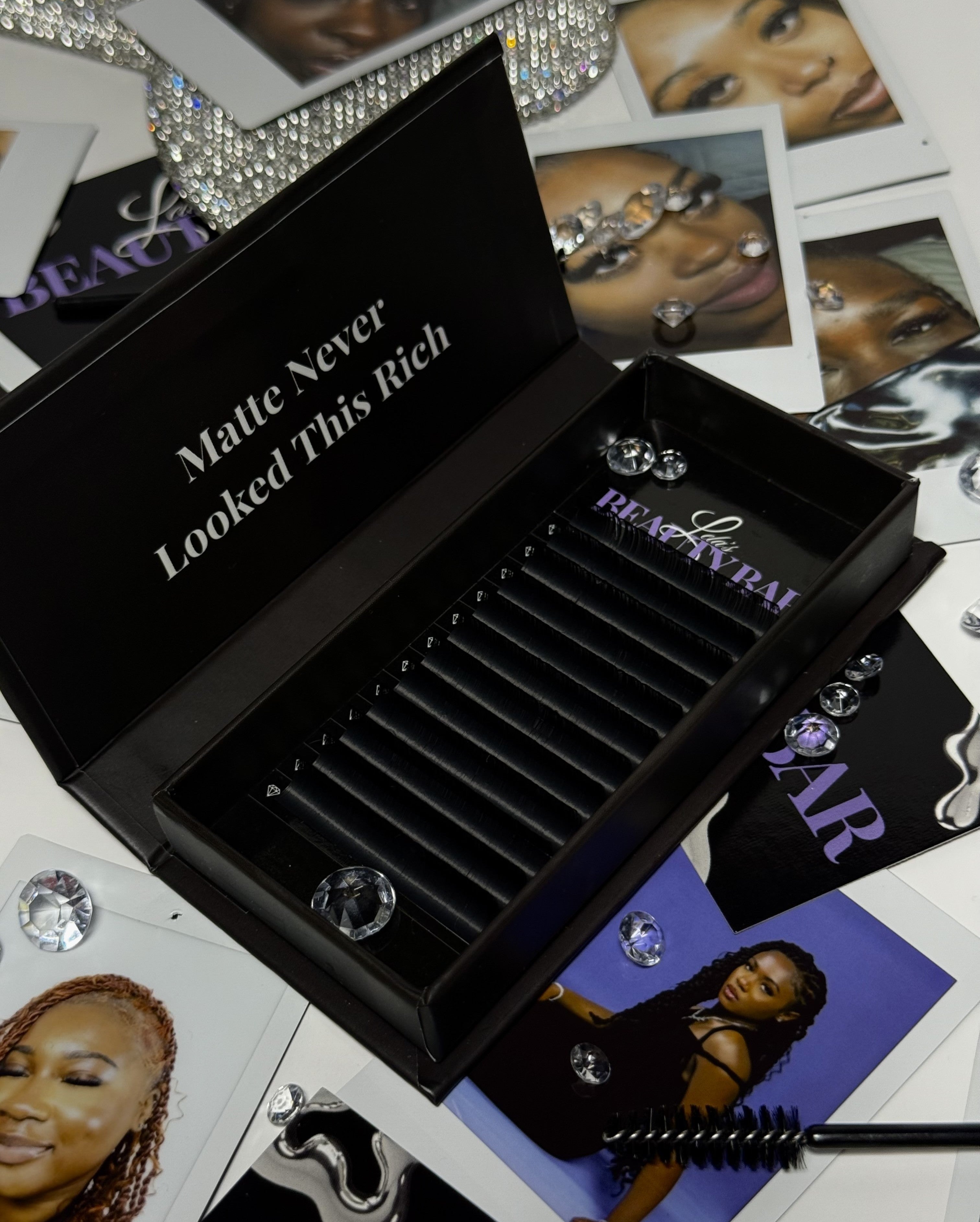 Matte Black Lash Trays